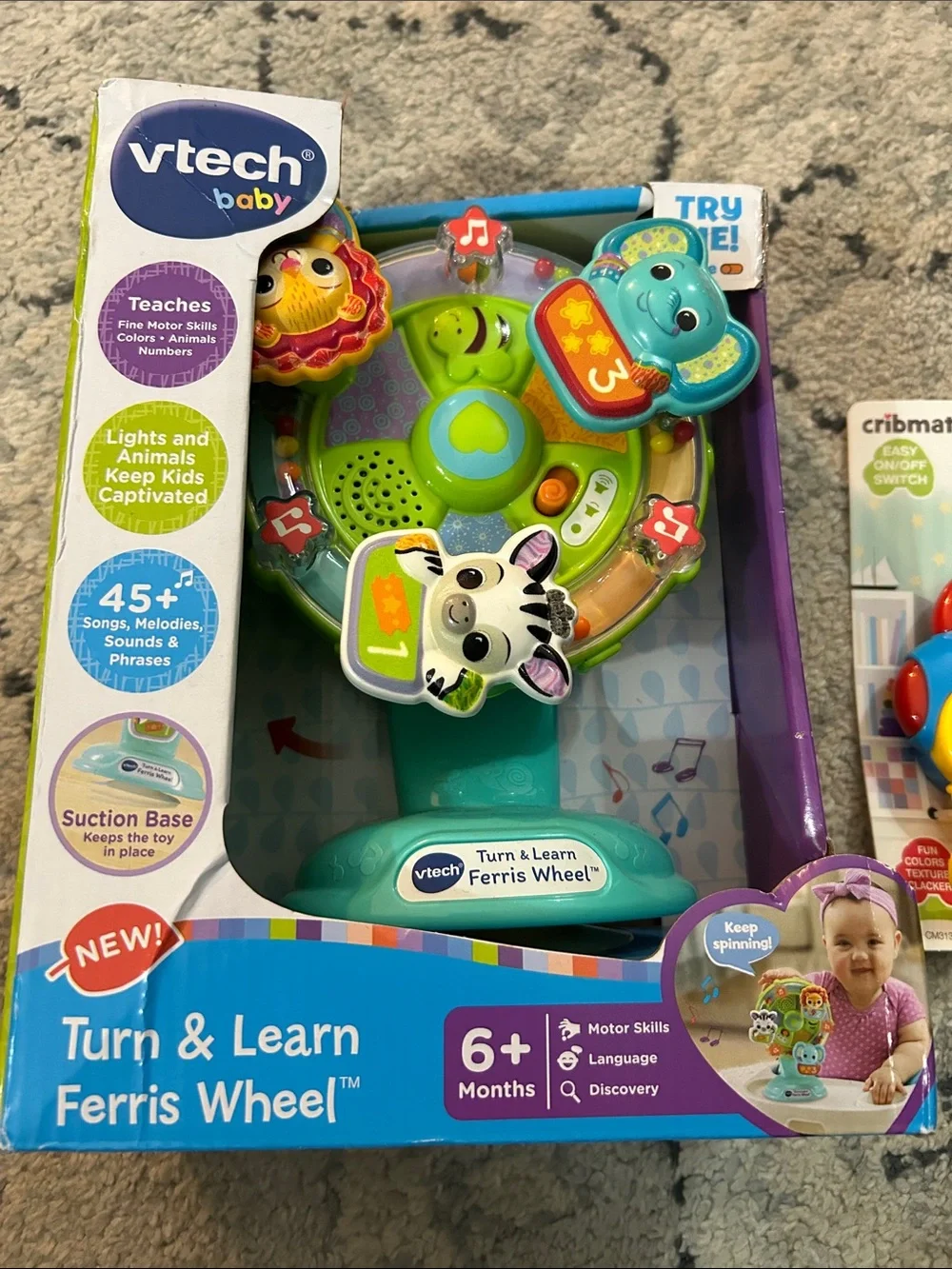 VTech Turn & Learn Ferris Wheel Cribmates Musical Car